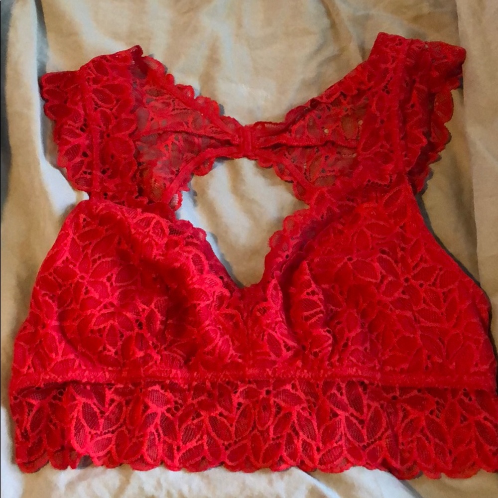 NWT aerie racerback triangle lace bralette